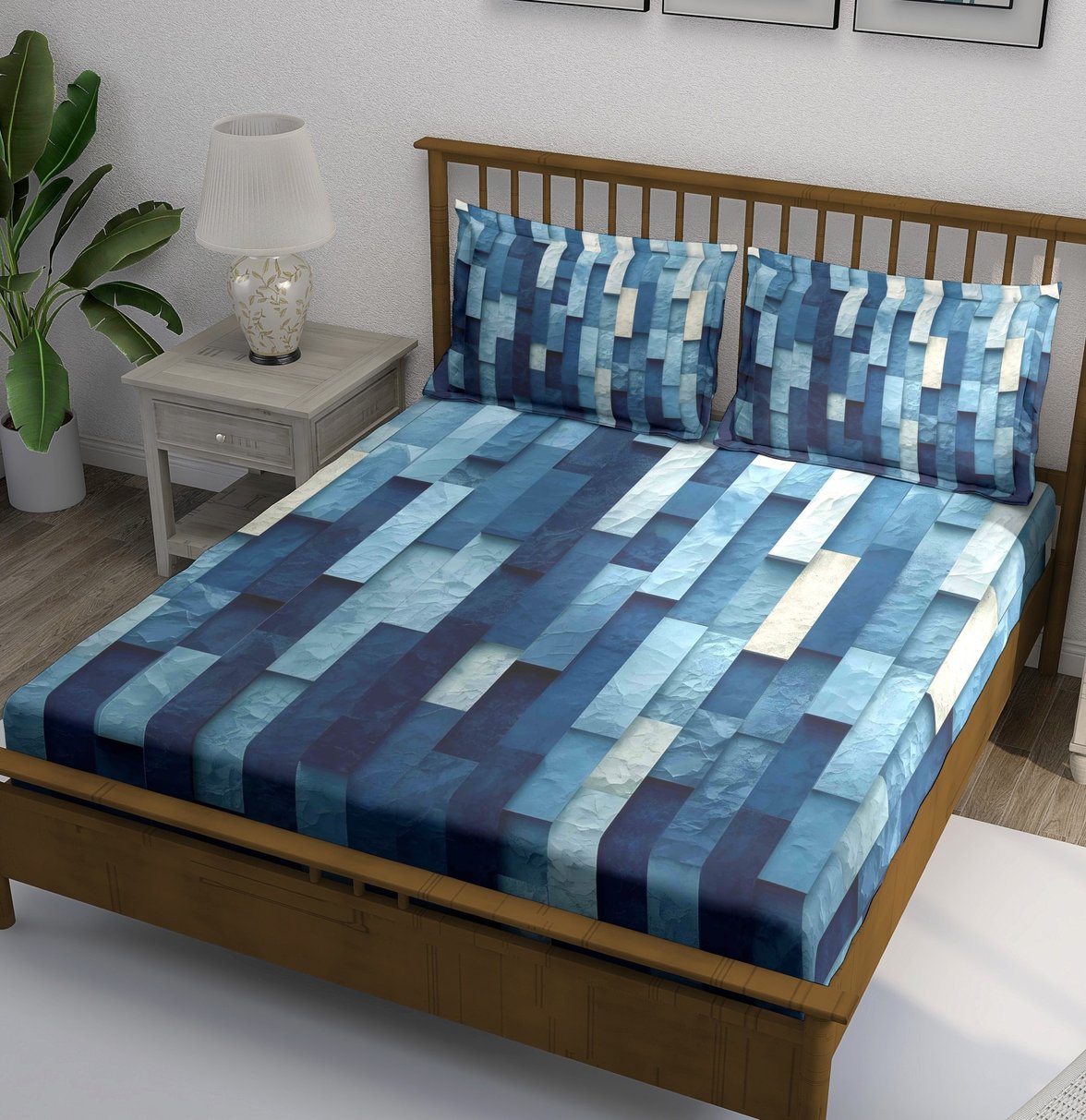 Blue Pixel Mosaic - Image 1