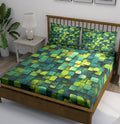 3D Green Geometric Cubes - Image 1