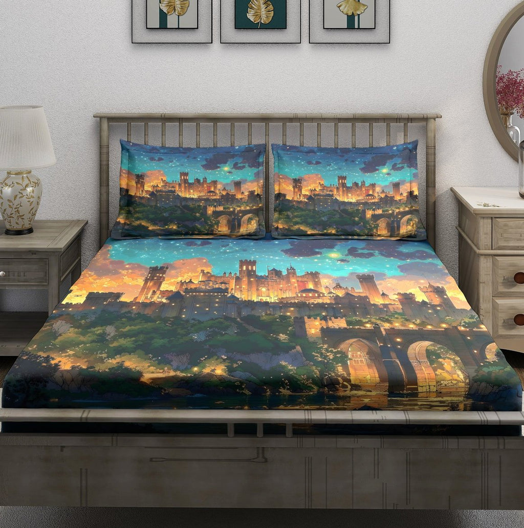 Fantasy Starlit Cityscape - Image 2