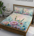 Pastel Rose Daisy Garden Bedsheet - Image 1