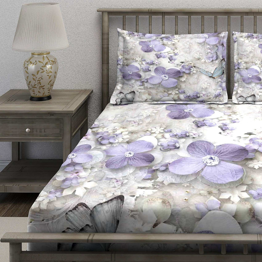 Whimsical Garden Birds and Flowers Bedsheet - Image 2