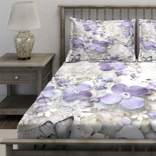 Whimsical Garden Birds and Flowers Bedsheet - Image 2