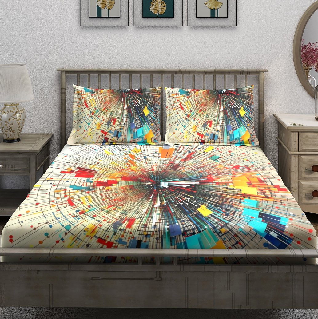 Colorful Mosaic Starburst - Image 1
