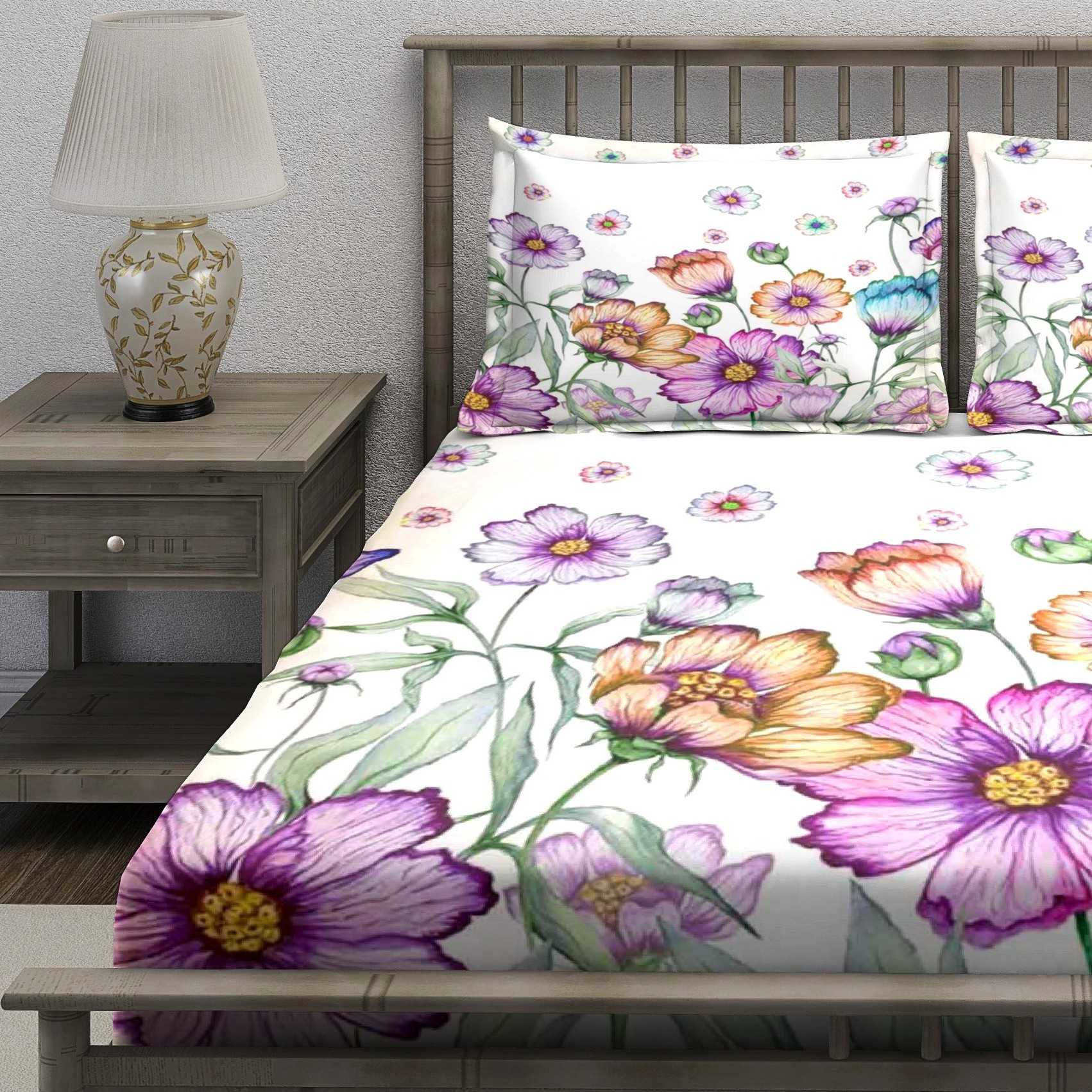 Multicolor Daisy Garden Bedsheet - Image 3