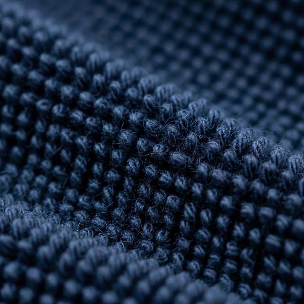 Dark Blue Bath Towel - close_up