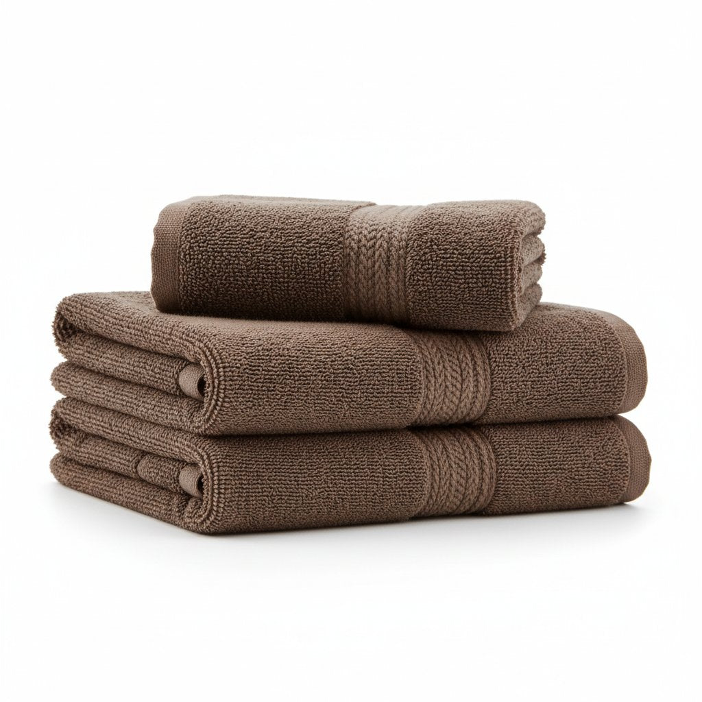 Dark Brown Bath Towel - packing