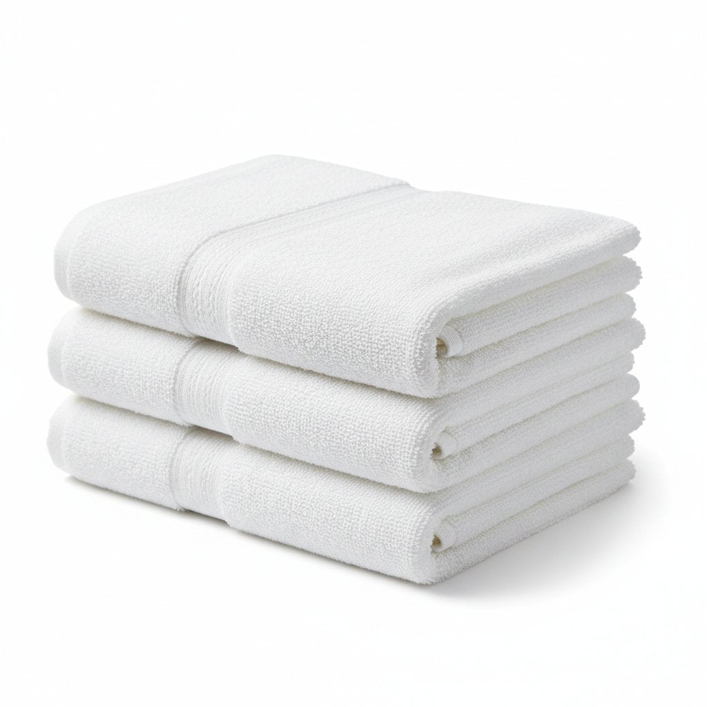 White Bath Towel - packing