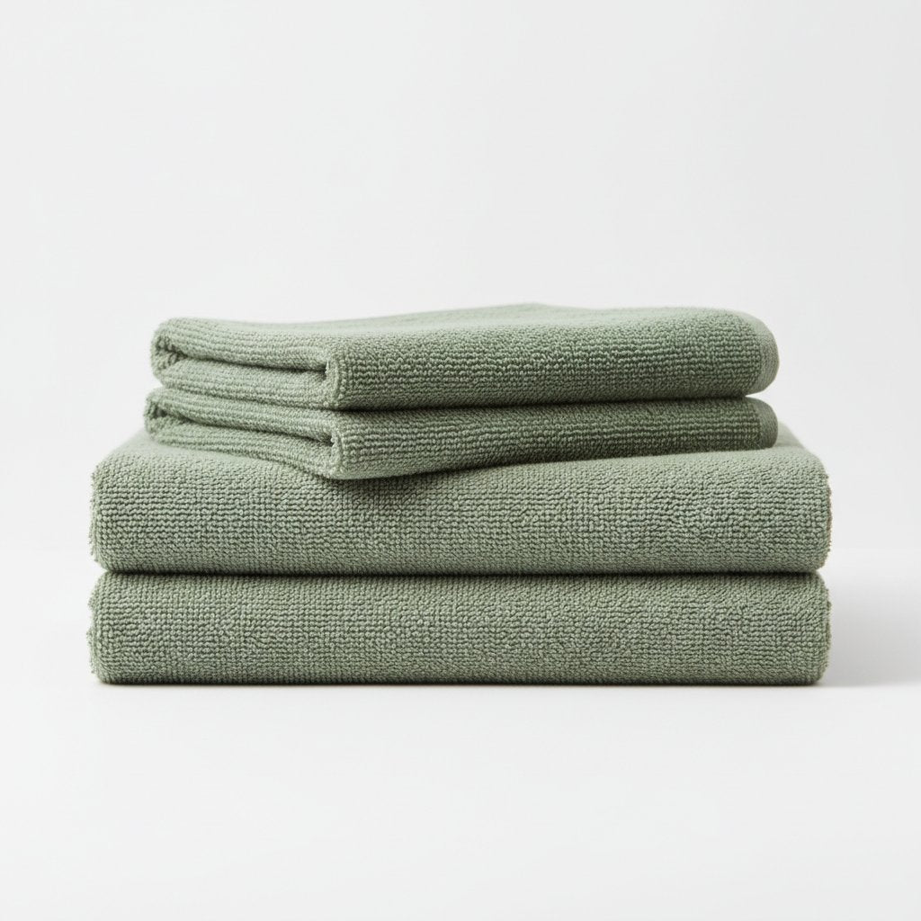 Sage Green Bath Towel - packing